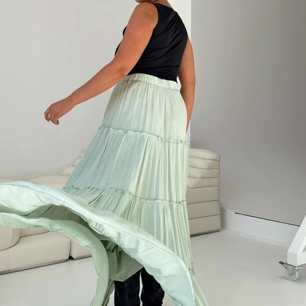 Princess Polly Mariah Sage Maxi Skirt